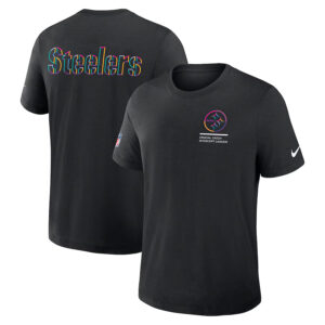 Pittsburgh Steelers Nike Black 2025 NFL Crucial Catch Tri-Blend Dri-FIT T-Shirt