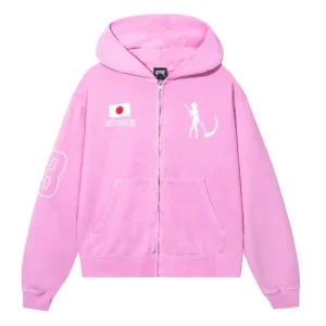 Revenge REI Zip Up Pink Hoodie
