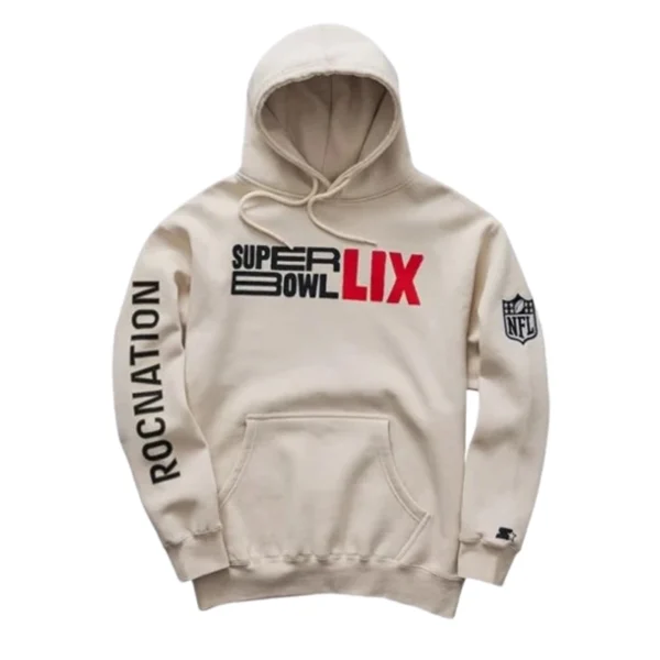 Roc Nation Cream Super Bowl LIX Vintage Hoodie