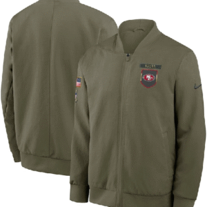 San Francisco 49ers 2025 Salute To Service Bomber Jacket