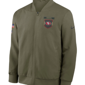 San Francisco 49ers 2025 Salute To Service Bomber Jacket