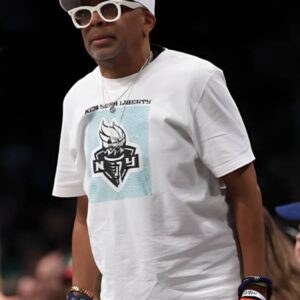 WNBA playoffs Mercury vs Liberty Spike Lee White Shirt