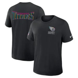 Tennessee Titans Nike Black 2025 NFL Crucial Catch Tri-Blend Dri-FIT T-Shirt