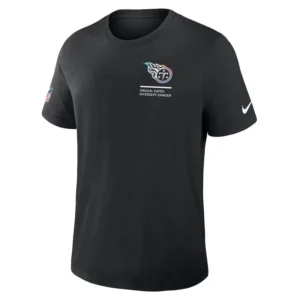 Tennessee Titans Nike Black 2025 NFL Crucial Catch Tri-Blend Dri-FIT T-Shirt