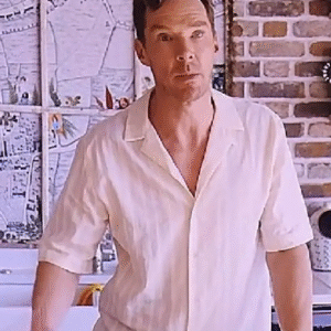 The Roses Benedict Cumberbatch White Striped Shirt