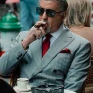 Tulsa King Sylvester Stallone Grey Suit