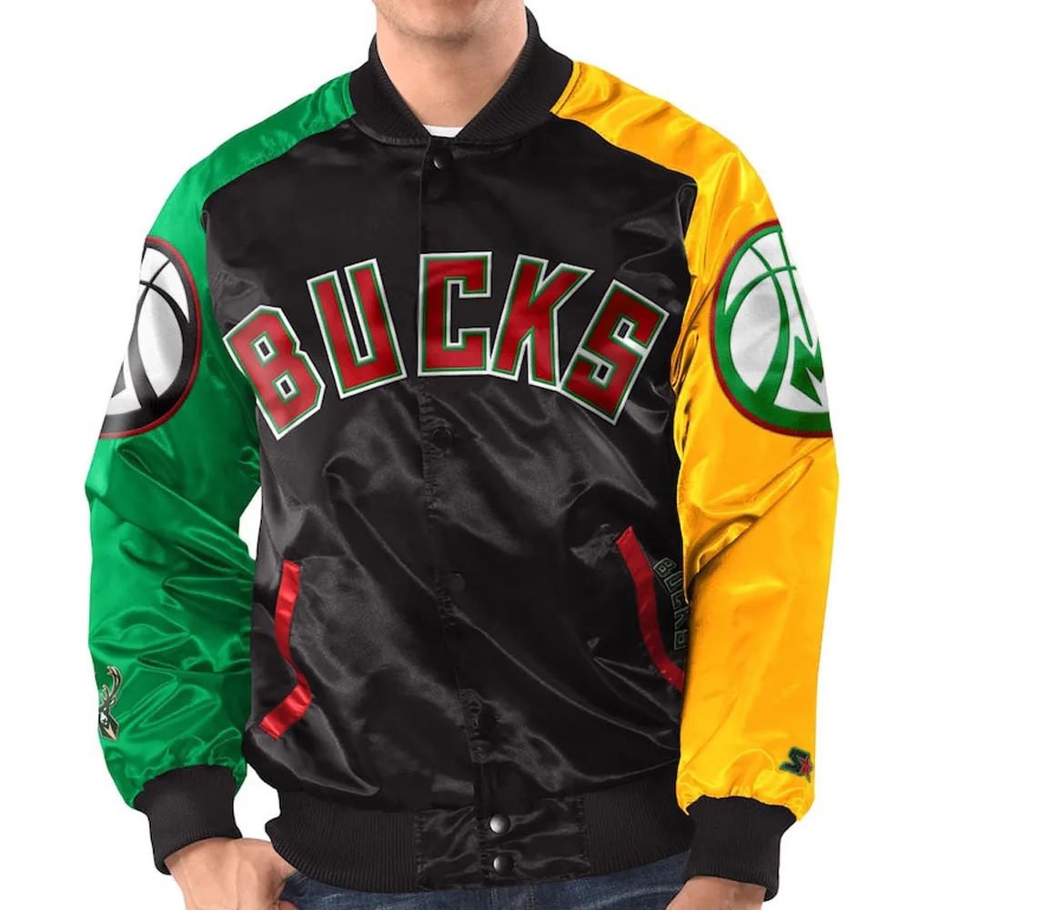 Milwaukee Bucks Ty Mopkins Satin Jacket