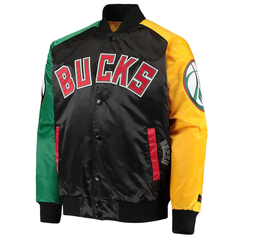 Milwaukee Bucks Ty Mopkins Satin Jacket