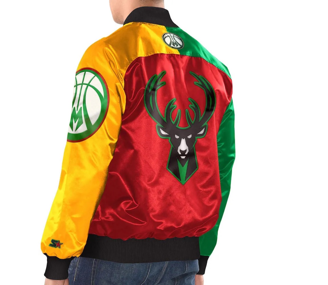 Milwaukee Bucks Ty Mopkins Satin Jacket