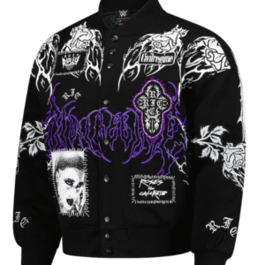 Women's WWE Authentic X Civil Regime Black Rhea Ripley Full-Snap Jacket