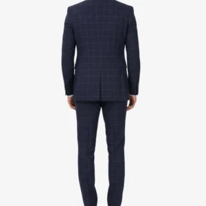 Men's Vintage 3-Piece Navy Blue Prom Suit - Wedding Suit