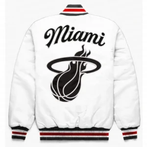 Miami Heat Exclusive White Satin Jacket