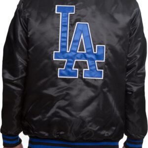 Dodgers Black Satin Jacket