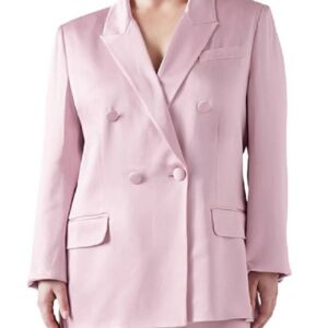 Today Hoda Kotb Pink Satin Blazer