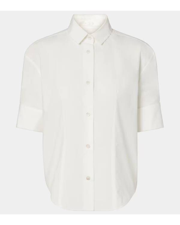 The Morning Show Jennifer Aniston White Pleated Sleeve Blouse