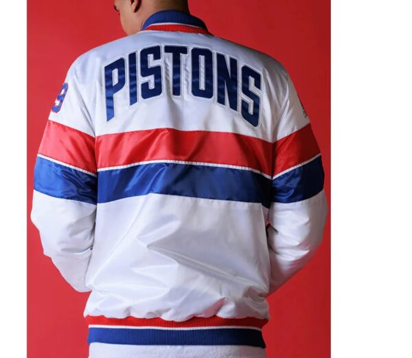 35th Anniversary Detroit Pistons White Jacket