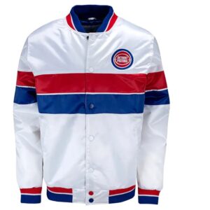 35th Anniversary Detroit Pistons White Jacket