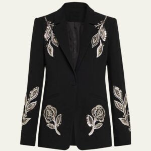 The Young and the Restless Jess Walter Black Embellished Blazer
