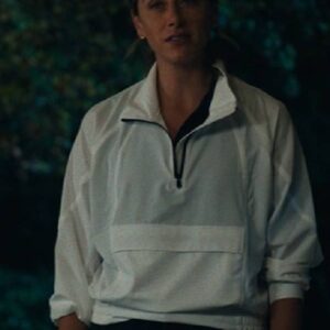 Chad Powers Perry Mattfeld White Zip Top