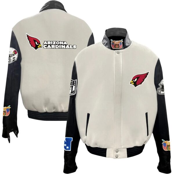 Arizona Cardinals Jeff Hamilton Wool and Leather Jacket