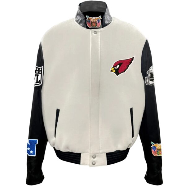 Arizona Cardinals Jeff Hamilton Wool and Leather Jacket
