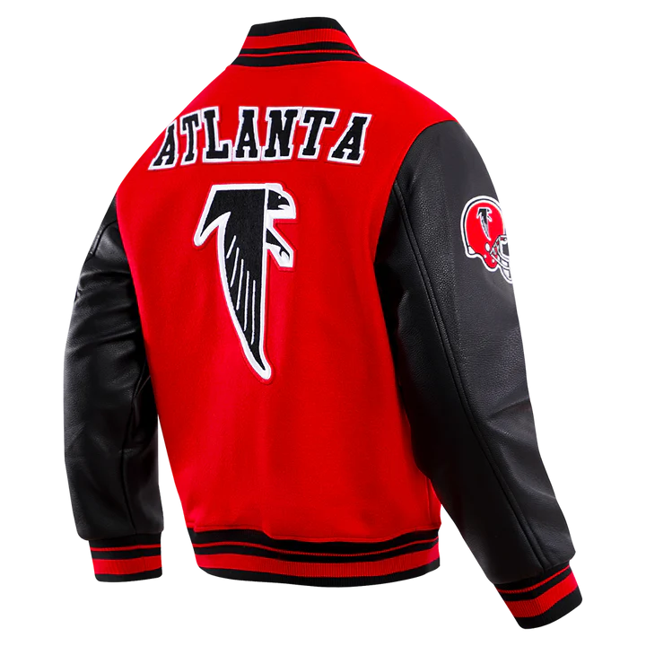 Atlanta Falcons Retro Classic Rib Wool Varsity Jacket
