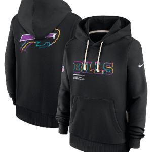 Buffalo Bills 2025 Crucial Catch Black Dri-FIT Hoodie