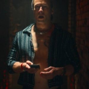 Chad Powers Glen Powell Striped Shirt