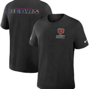 Chicago Bears Black 2025 Crucial Catch T-Shirt