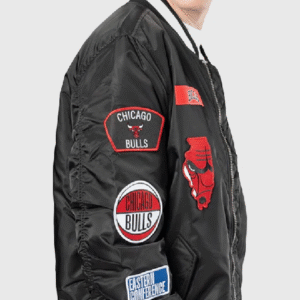 Chicago Bulls New Era Alpha Industries Patch Jacket