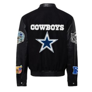 Dallas Cowboys Jeff Hamilton Wool And Leather Varsity Jacket