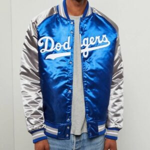 Dallas Dodger La Blue and Grey Varsity Jacket