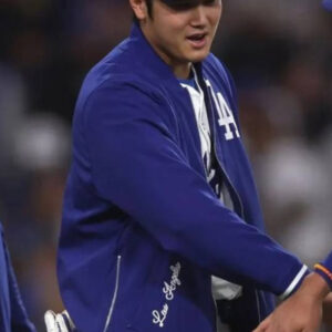 Dave Roberts LA Dodgers Blue Bomber Jacket