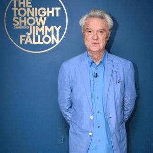 David Byrne The Tonight Show Starring Jimmy Fallon S12 Blue Blazer