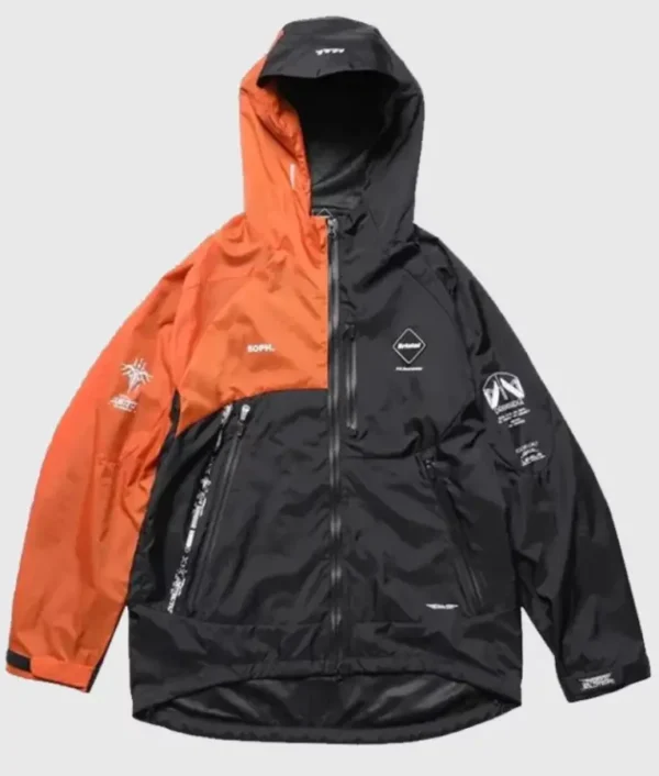 Death Stranding 2 x F.C. Real Bristol collaboration jacket with streetwear style, graphic detailing, and casual fit.”