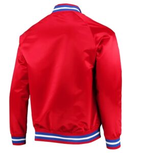 Detroit Pistons Red Lightweight Satin Jacket