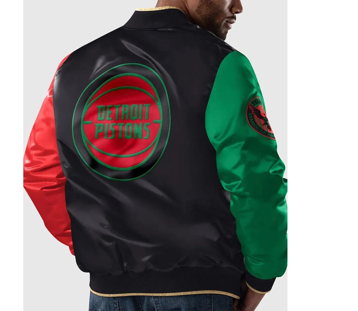 Detroit Pistons Ty Mopkins Black History Month Jacket - Image 3