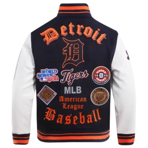 Detroit Tigers Old English Varsity Jacket