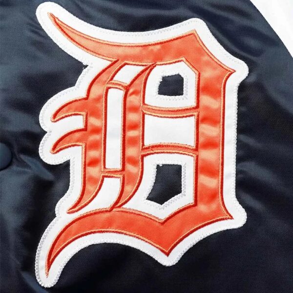 Detroit Tigers Tri-Color Varsity Satin Jacket