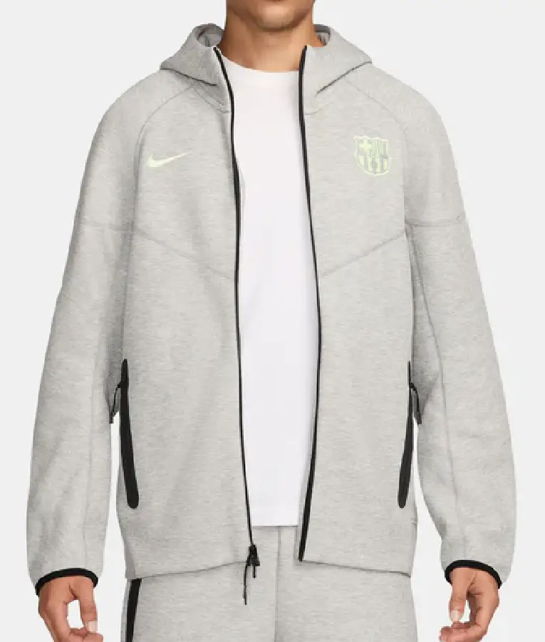 Nike FC Barcelona Tech Fleece Hoodie - Image 2
