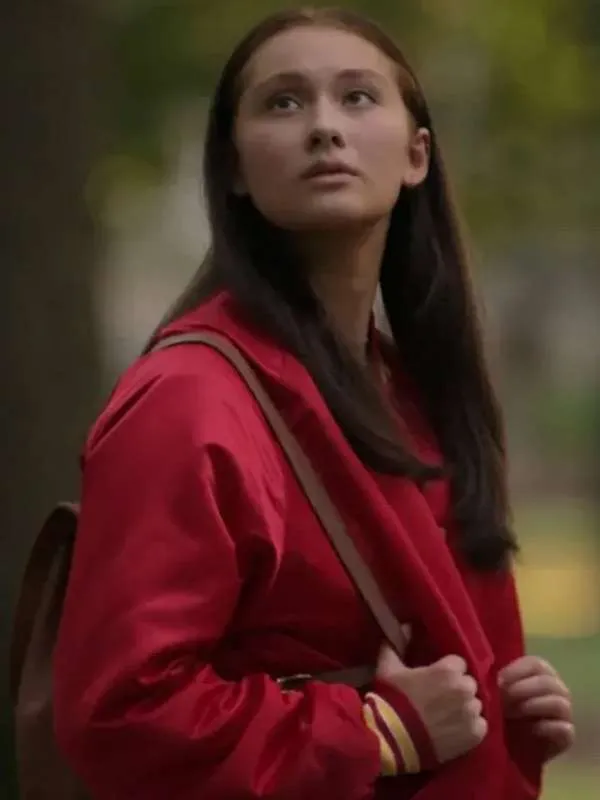 Lola Tung The Summer I Turned Pretty S03 Red Varsity Jacket