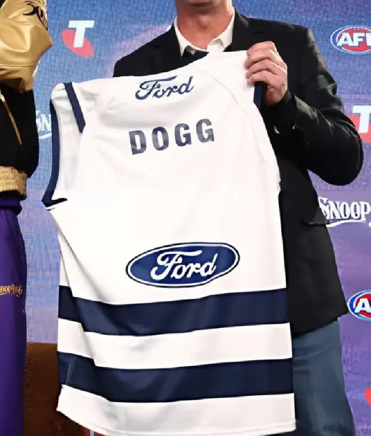 Geelong Cats FC AFL Cotton Snoop Dogg Jersey - Image 2