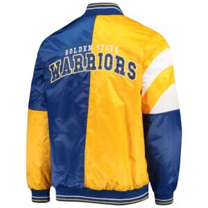 Golden State Warriors 75th Anniversary Leader Color Block Satin Jacket