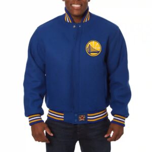 Golden State Warriors Blue Wool Varsity Jacket