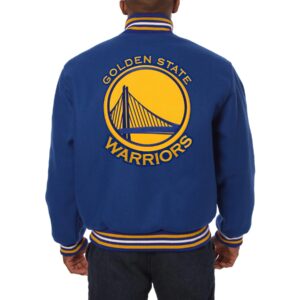 Golden State Warriors Blue Wool Varsity Jacket