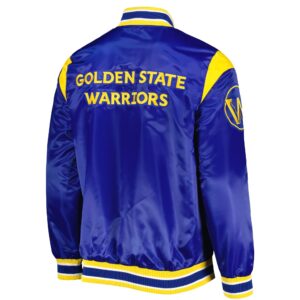 Golden State Warriors Force Play Satin Varsity Jacket