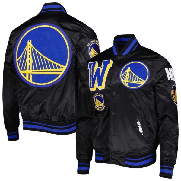 Golden State Warriors Mash Up Capsule Satin Jacket