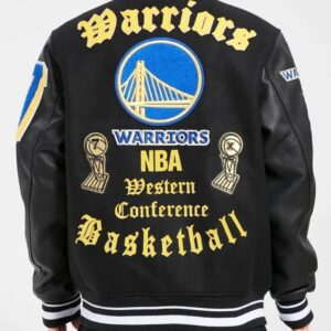 Golden State Warriors Old English Varsity Jacket