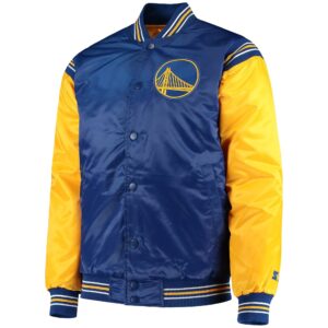Golden State Warriors The Enforcer Varsity Satin Jacket