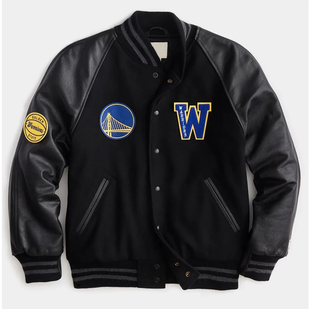 Golden State Warriors Varsity Black Jacket